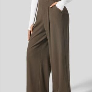 HALARA Ribbed Knit High Waisted Wide Leg